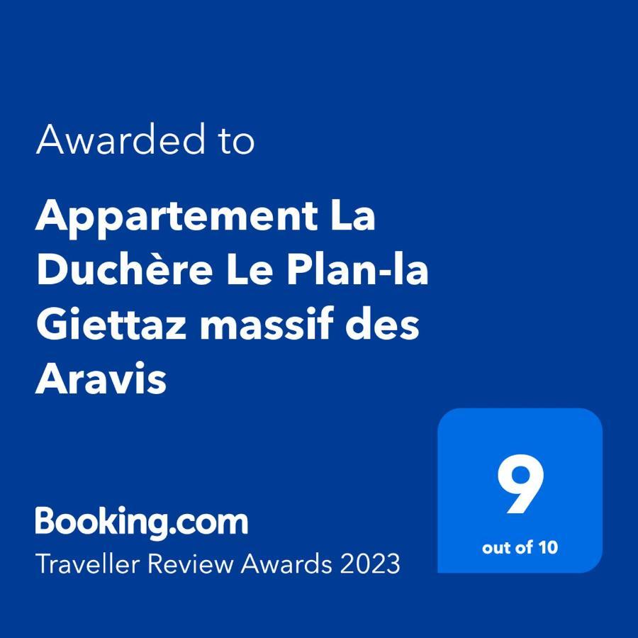 Appartement La Duchere Le Plan-La Giettaz Massif Des Aravis Exterior foto