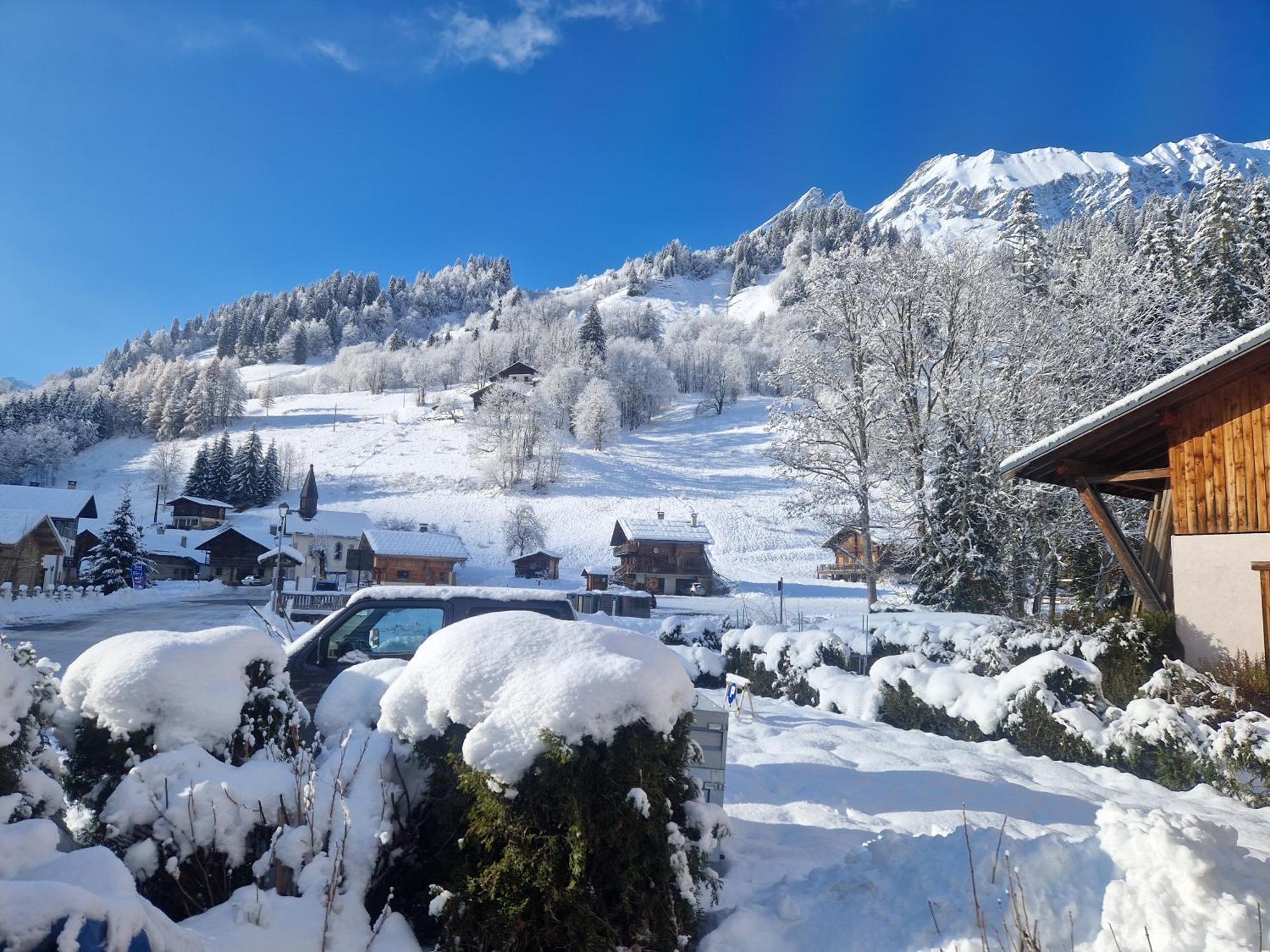 Appartement La Duchere Le Plan-La Giettaz Massif Des Aravis Exterior foto